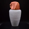 Tái tạo Bình Canopic Ai Cập Cổ đại với Nắp đậy có thể tháo rời - Thumbnail 5