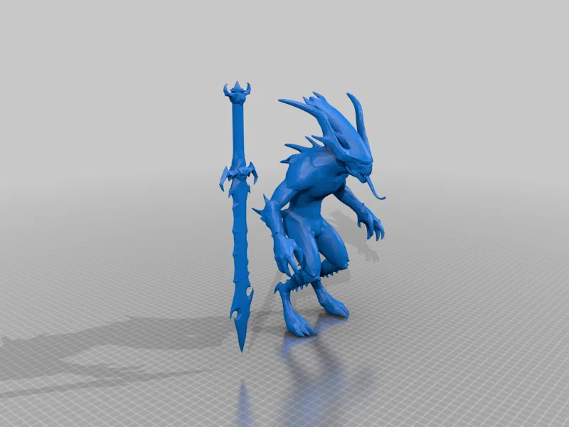 Mô hình 3D Chiến binh quỷ Blood Letter (Warhammer) - Image 1