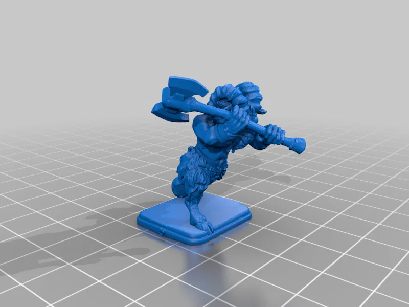Mô hình Beast Men chiến binh cho Warhammer và HeroQuest in 3D - Image 2