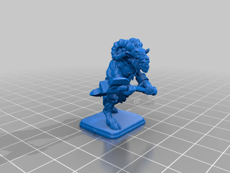 Mô hình Beast Men chiến binh cho Warhammer và HeroQuest in 3D - Image 3