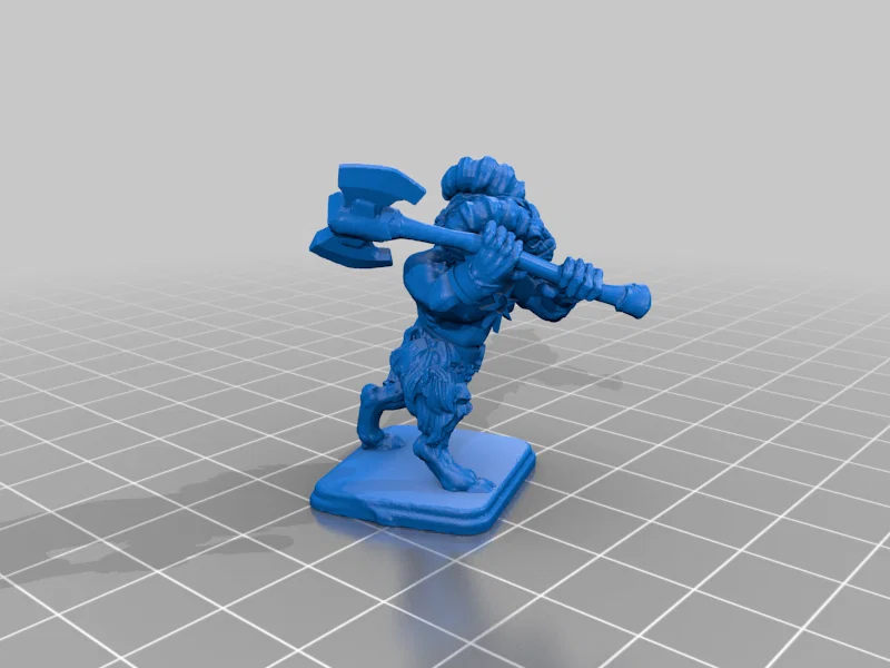Mô hình Beast Men chiến binh cho Warhammer và HeroQuest in 3D - Image 4