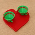 Two Cups, One Heart – Bộ khay trái tim lãng mạn in 3D - Thumbnail 4