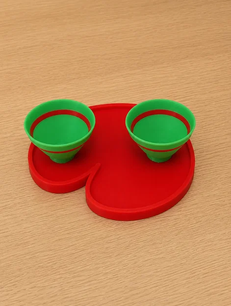 Two Cups, One Heart – Bộ khay trái tim lãng mạn in 3D - Image 5