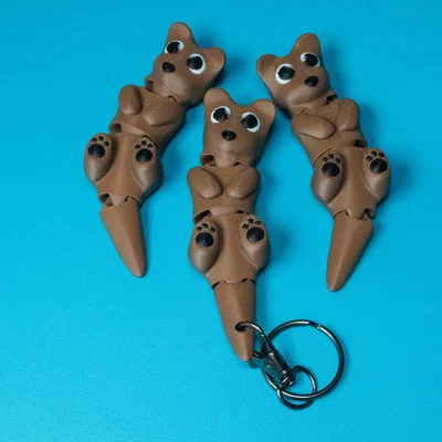 Rái Cá Nhỏ, Đồ Chơi Fidget Flexi & Móc Khóa