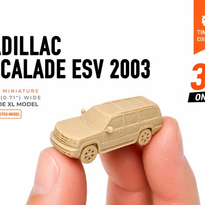 Mô Hình Tiny Cadillac Escalade ESV 2003 - Bộ Sưu Tập Mini Cars