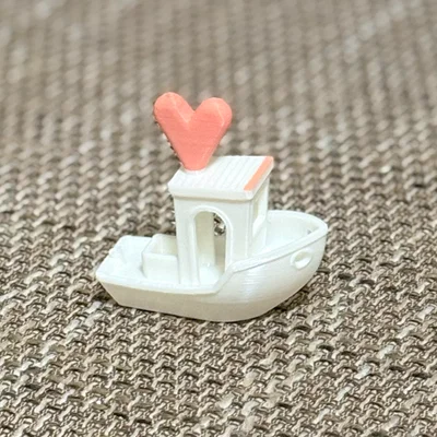 Mô hình in 3D Benchy Heart - Biến tấu đáng yêu cho góc làm việc