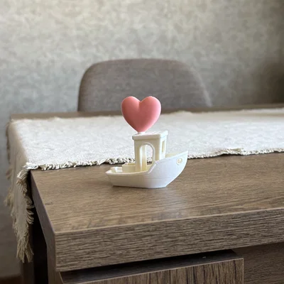 Mô hình 3D Benchy - Love Remix: Tàu thủy trái tim xinh xắn