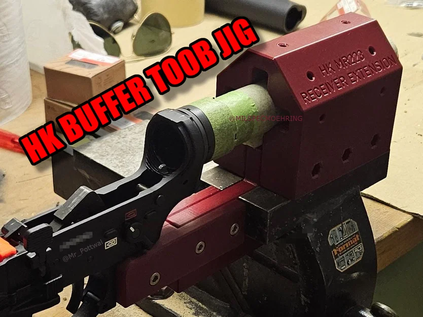 Đồ gá kẹp ống đệm (Buffer Tube) cho HK MR223 [WIP] - Image 1