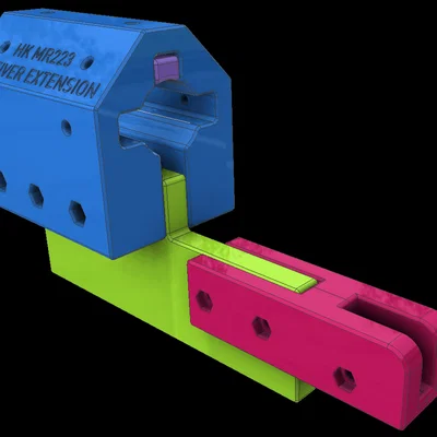 Đồ gá kẹp ống đệm (Buffer Tube) cho HK MR223 [WIP]
