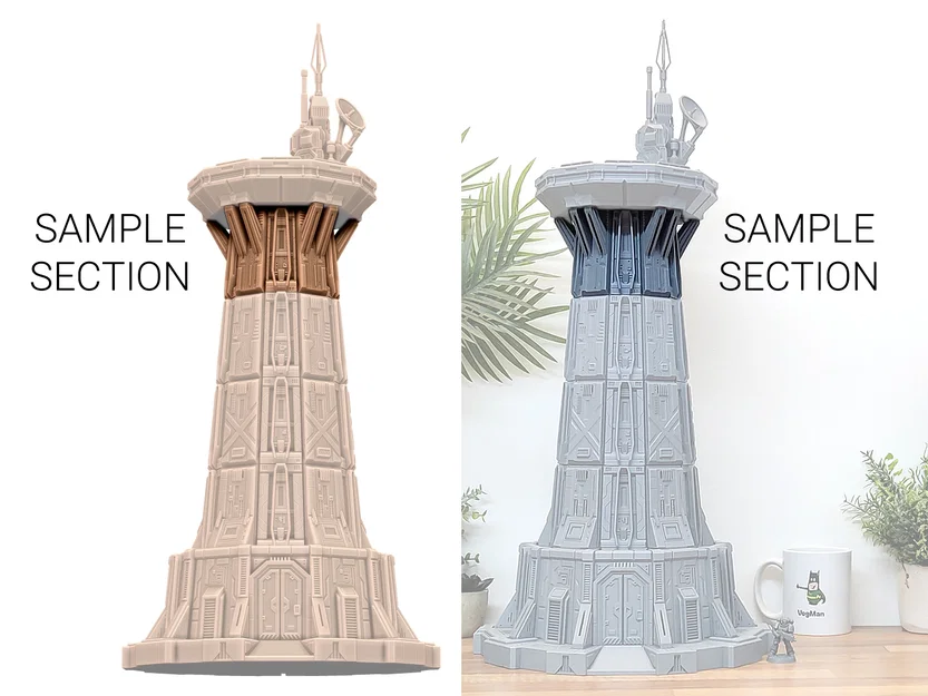 Tải miễn phí mô hình Sci-Fi Drone Control Room STL – The Relay Spire - Image 2