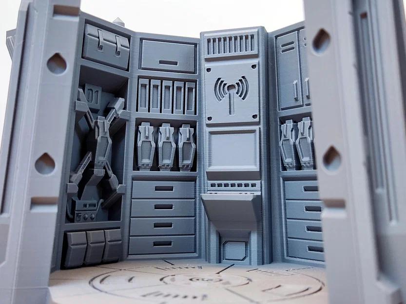 Tải miễn phí mô hình Sci-Fi Drone Control Room STL – The Relay Spire - Image 5