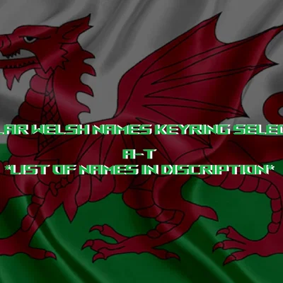 Bộ sưu tập móc khóa tên tiếng Wales