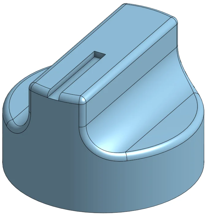 Nút vặn Parametric D-Shaft