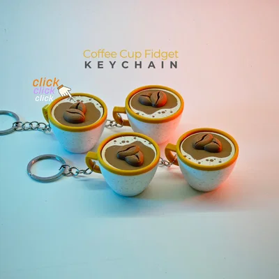 Móc Khóa Fidget Hình Ly Cà Phê