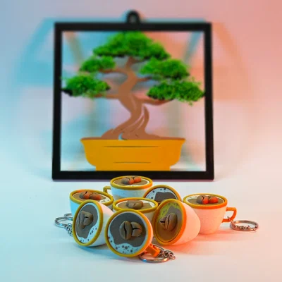 Móc Khóa Fidget Hình Ly Cà Phê