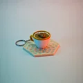 Móc Khóa Fidget Hình Ly Cà Phê - Thumbnail 4