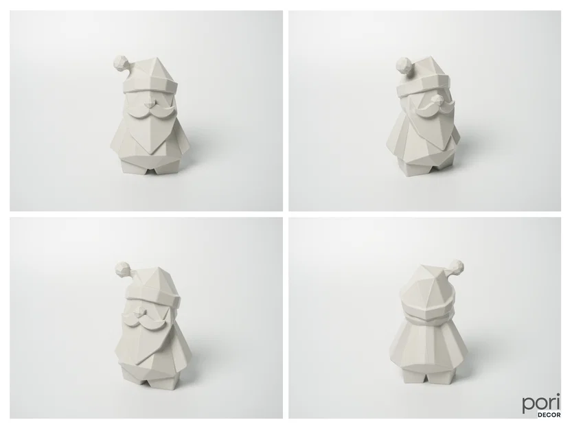 Mô hình ông già Noel phong cách Low-poly - Image 3