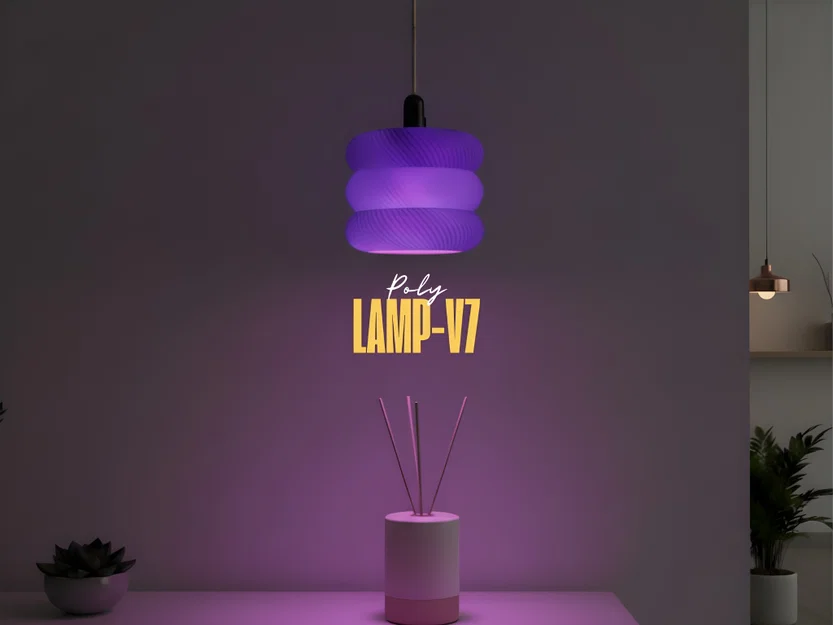 Poly-Lamp V7 – Đèn in 3D phong cách hiện đại - Image 1