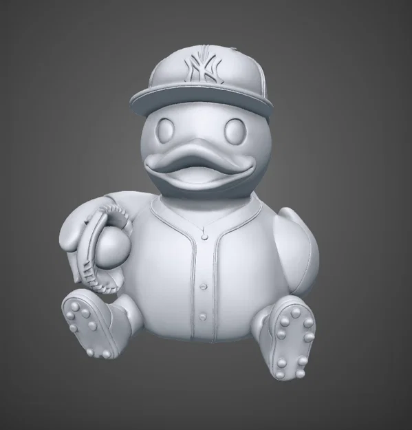 Mô hình chú vịt New York Yankees Duck in 3D cực độc đáo - Image 1