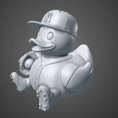 Mô hình chú vịt New York Yankees Duck in 3D cực độc đáo