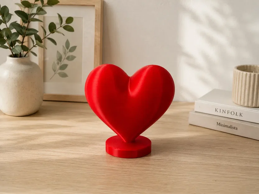 Tượng Trái Tim Tối Giản - Decor Hiện Đại - Image 1