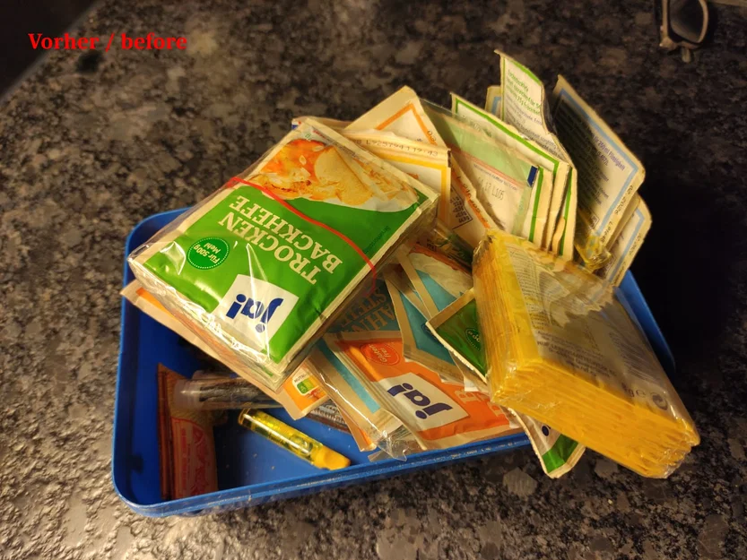 Khay sắp xếp nguyên liệu làm bánh (Backzutaten Organizer) in 3D tiện lợi - Image 2