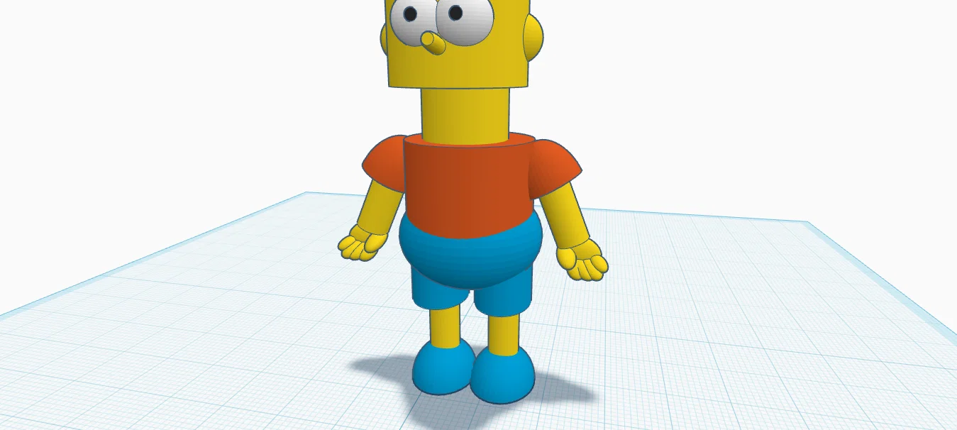 Mô hình 3D Bart Simpson tinh nghịch cho người yêu hoạt hình - Image 1