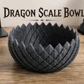 Mẫu in 3D Khay đựng đồ vảy rồng Dragon Scale Bowl độc đáo - Thumbnail 1