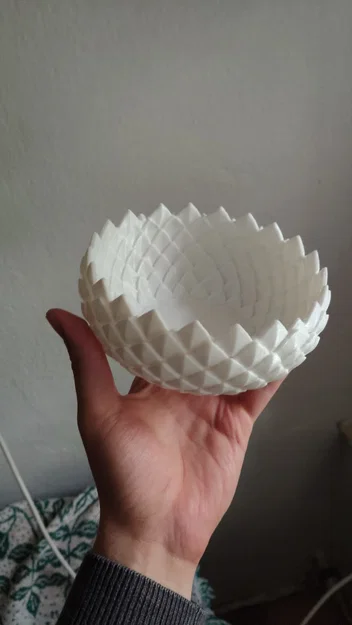Mẫu in 3D Khay đựng đồ vảy rồng Dragon Scale Bowl độc đáo - Image 3