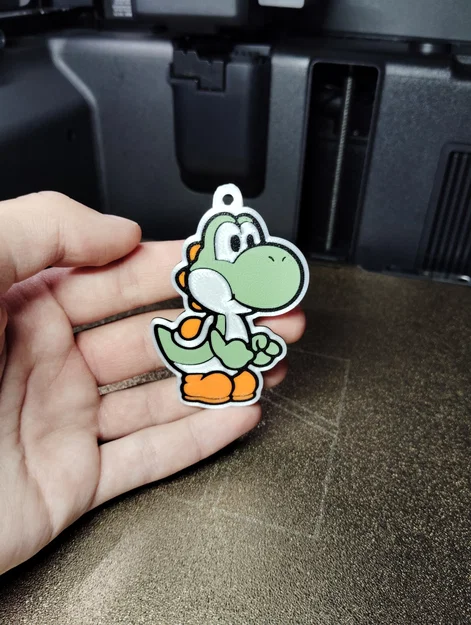 Móc khóa Yoshi | Mô hình in 3D đa sắc màu - Image 1