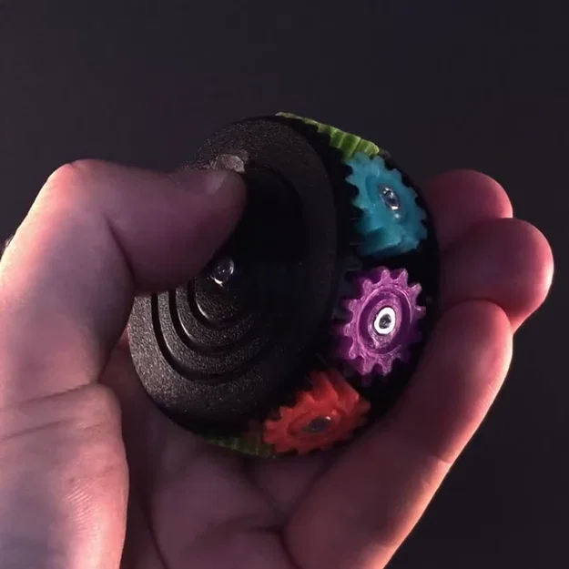 Bevel Gear Fidget Spinner - Con quay cơ khí độc đáo - Image 1