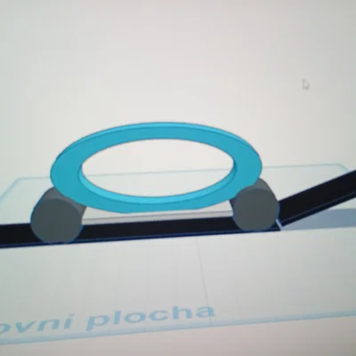 Mô hình đồ chơi ô tô và đường dốc (Long car and ramp) in 3D