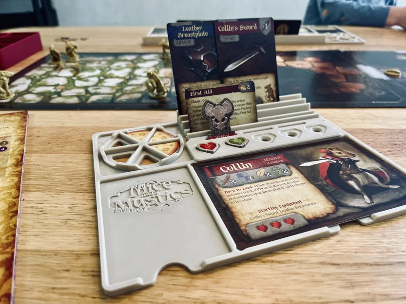 Khay 3D đựng thẻ bài và vật phẩm cho board game Mice and Mystics - Image 1