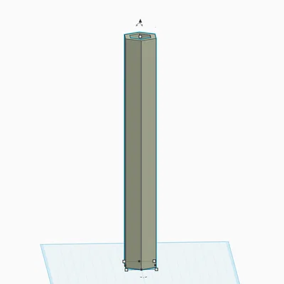 Trục đa giác lục giác 32mm (32mm hexa shaft) chịu lực cao in 3D