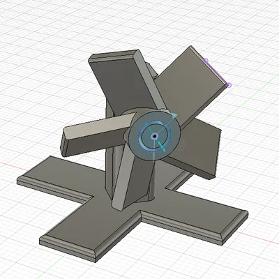 Mô hình chong chóng mini (Mini Pinwheel) in 3D để bàn cực xinh