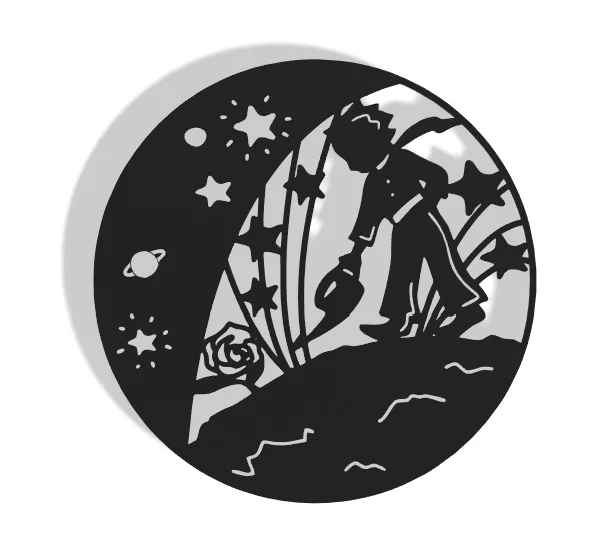 Mô hình trang trí treo tường The Little Prince - Hoàng Tử Bé - Image 1