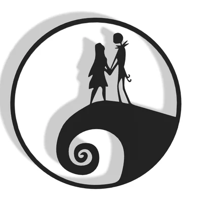 Mô hình treo tường The Nightmare Before Christmas trang trí 3D