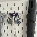 Giá treo tai nghe IEM gắn bảng IKEA SKÅDIS in 3D tiện lợi - Thumbnail 2