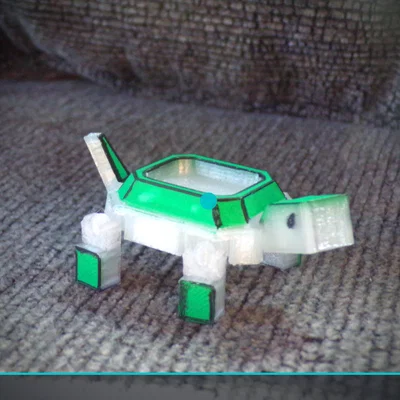 Mô hình rùa cử động Posable Jointed Turtle có khay chứa đồ tiện lợi