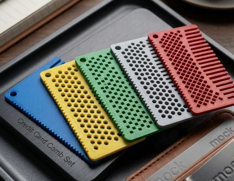 Bộ lược thẻ tín dụng - Credit Card Comb Set