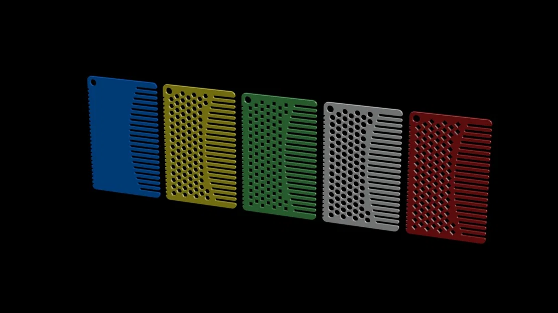 Bộ lược thẻ tín dụng - Credit Card Comb Set - Image 2