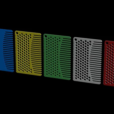 Bộ lược thẻ tín dụng - Credit Card Comb Set