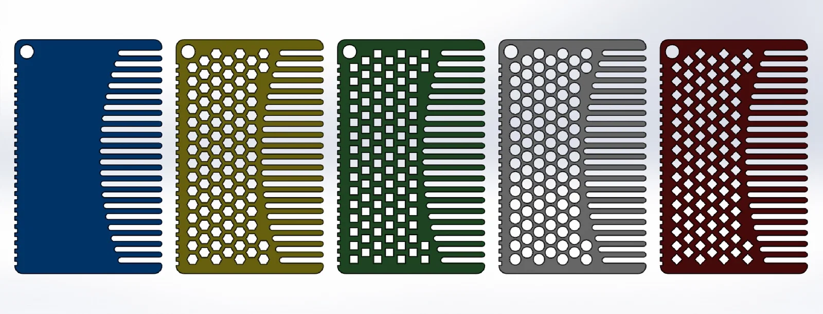 Bộ lược thẻ tín dụng - Credit Card Comb Set - Image 3