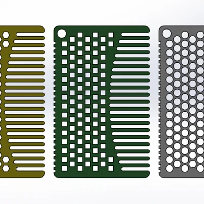 Bộ lược thẻ tín dụng - Credit Card Comb Set