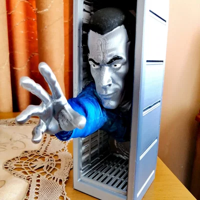 Mô hình trang trí kệ sách T 1000 Book Nook in 3D không cần support