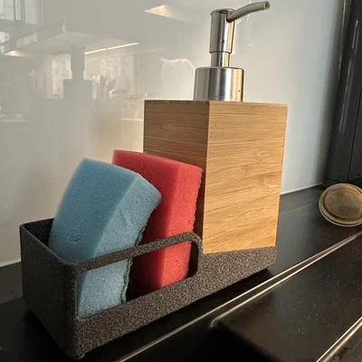 Khay để nước rửa chén và bọt biển 3D in - Gọn gàng nhà bếp