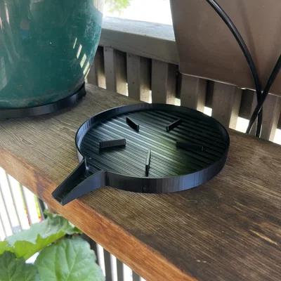 Khay Hứng Nước Có Vòi Thoát Cho Chậu Cây 8in (200mm)