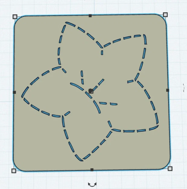Khuôn in mẫu thêu hình hoa chuông (Bellflower stencil) cho Sashiko - Image 1