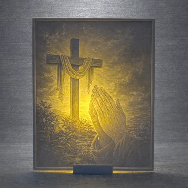 Lithophane Đức Tin Trong Ánh Sáng (Faith in the Light) - Image 1
