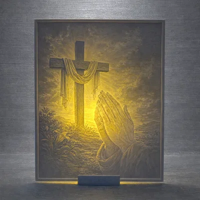 Lithophane Đức Tin Trong Ánh Sáng (Faith in the Light)